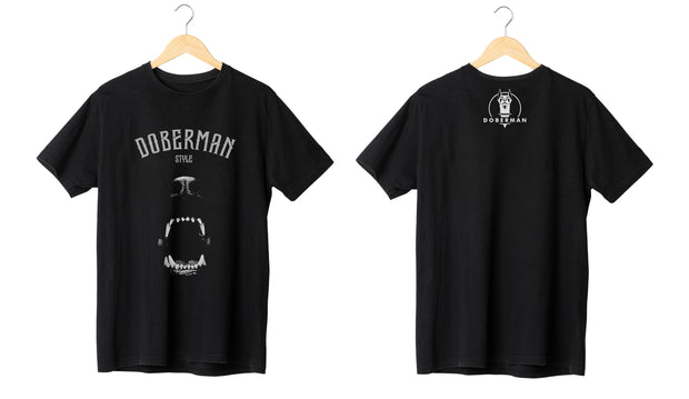 Doberman Elegant Guardian Black T-Shirt