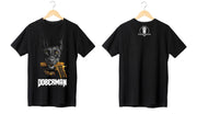 Doberman Sleek Vigilance Black T-Shirt